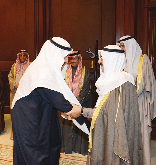 صاحب السمو الامير الشيخ صباح الاحمد مرحبا بالسيد فواز خالد المرزوق