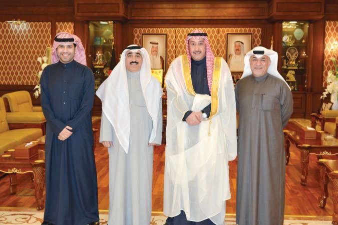 الشيخ فيصل الحمود مستقبلا يوسف مصطفى﻿