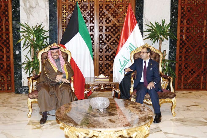 رئيس مجلس الامة مرزوق الغانم مع رئيس مجلس النواب العراقي دسليم الجبوري