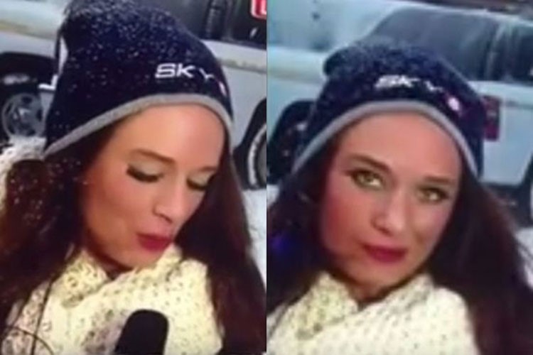 بالفيديو.. شاهد ماذا حدث مع هذه المراسلة أثناء تقرير تلفزيوني
