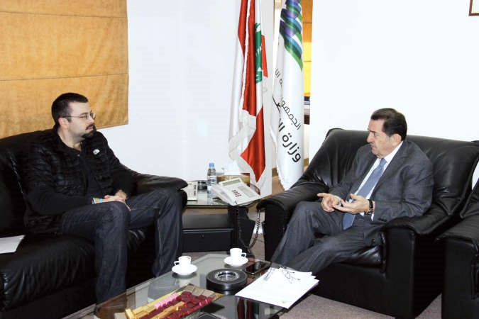 وزير الاتصالات بطرس حرب مستقبلا الامين العام لتيار المستقبل احمد الحريري محمود الطويل