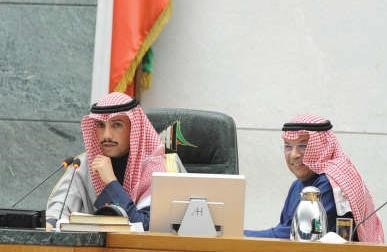 الرئيس الغانم والشيخ خالد الجراحهاني الشمري﻿