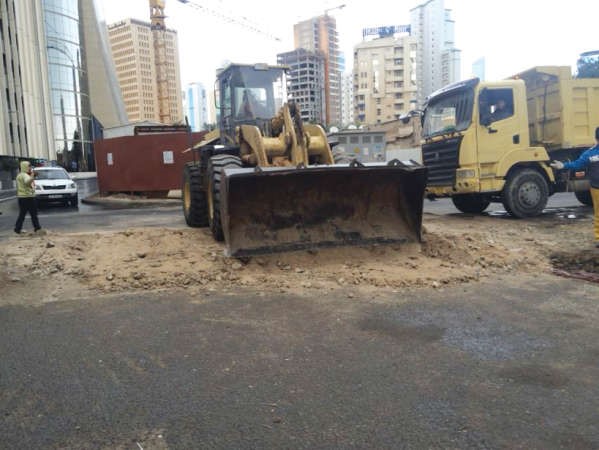 ازالة احد التعديات في منطقة شرق
