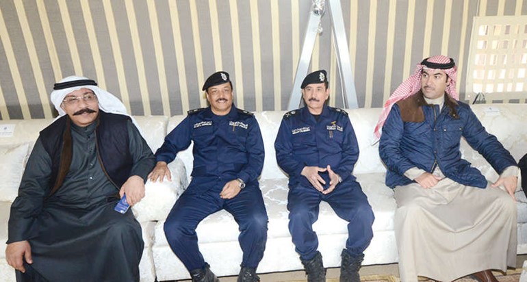 اللواء عبدالحميد العوضي وعدد من قيادات الداخلية