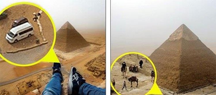 بالفيديو والصور.. مراهق ألماني يلتقط صور سيلفي من أعلى الهرم الأكبر