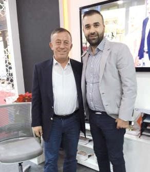سكرتير تحرير الشؤون الاقتصادية الزميل احمد بومرعي مع علي اغا اوغلو﻿