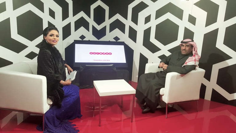 الزميل مفرح الشمري مع نورة عبدالله فياستديو هلا فبراير﻿