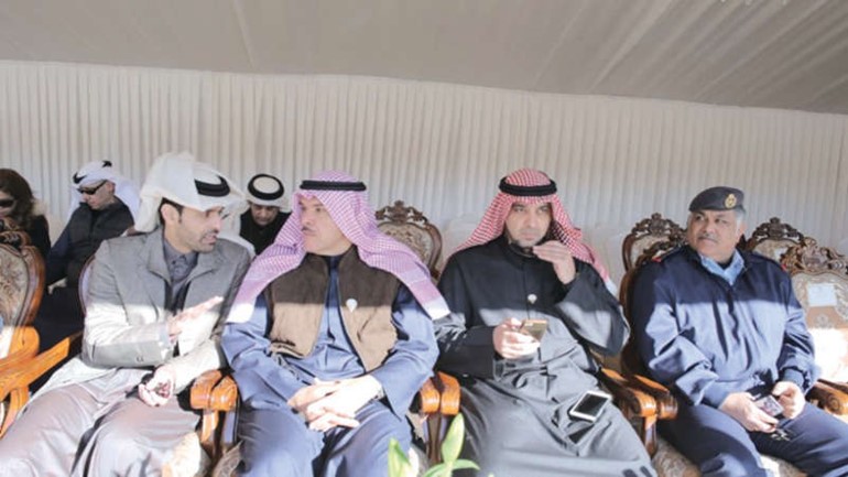  الشيخ محمد بن عبدالله ال ثاني مع الشيخ سلمان الحمود﻿