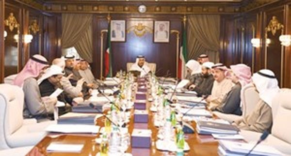 سمو الشيخ جابر المبارك مترئسا اجتماع مجلس الوزراء﻿