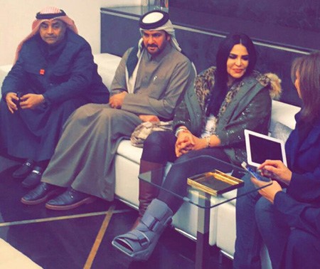 احلام وزوجها مع وليد الصقعبيمحمد هاشم