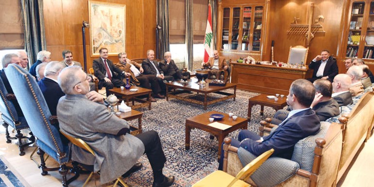 رئيس مجلس النواب نبيه بري في اطار لقاء الاربعاء النيابي في عين التينةمحمود الطويل