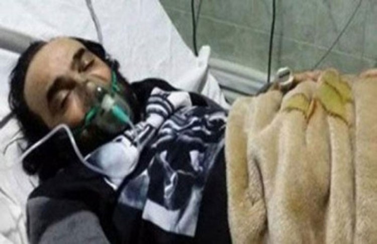 شاهد.. "أبو الليف" على سرير المرض داخل العناية المركزة 