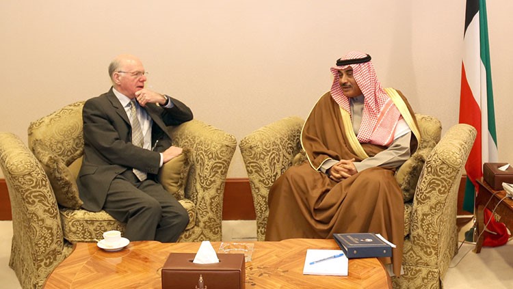 وزير الخارجية الشيخ صباح الخالد يلتقي رئيس البرلمان الالماني