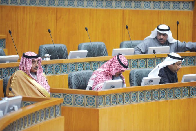 الشيخ صباح الخالد والشيخ سلمان الحمود ويعقوب الصانع﻿
