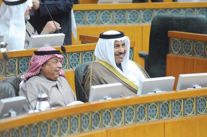 سمو رئيس الوزراء الشيخ جابر المبارك والشيخ خالد الجراح﻿