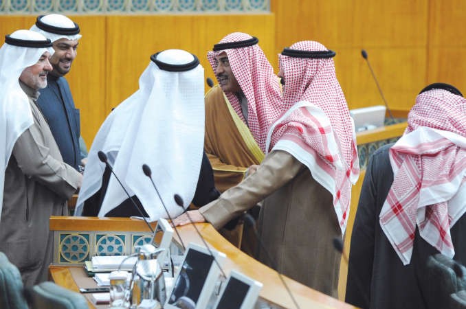 الشيخ صباح الخالد والشيخ محمد الخالد بين النواب﻿