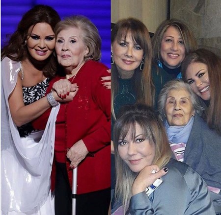 بالصور.. كارمن لبس تحتفل بعيد ميلاد والدتها بحضور شقيقاتها