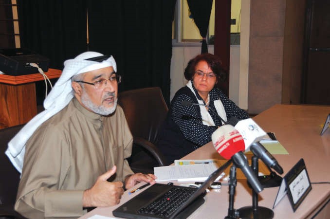 حمد الشطي خلال المحاضرة محمد هاشم 