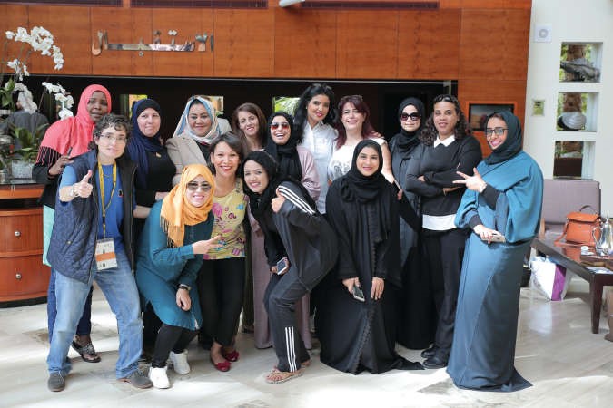 الزميلة سوزان ناصر معالاعلامية هند بو مشمر