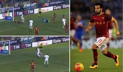 بالفيديو.. المصري صلاح يصنع فوز روما في دقيقتين..ويوجه رسالة لمدريد