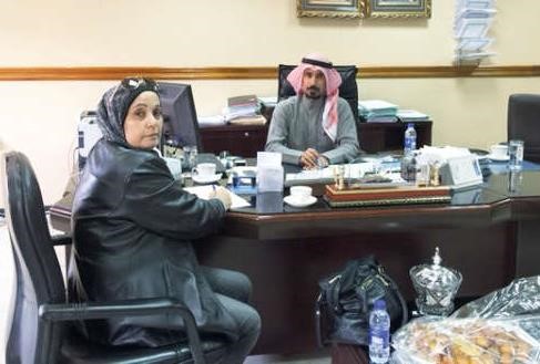 دمدلول الظفيري مع الزميلة بشرى شعبان