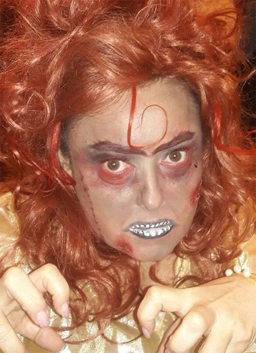 بالصور.. نهال عنبر تظهر بإطلالة مرعبة