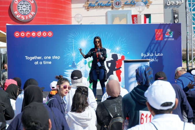 احدى الفعاليات الفنية على مسرح Ooredoo﻿