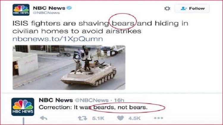 شاهد.. شبكة "NBC": "دواعش" يحلقون الدببة