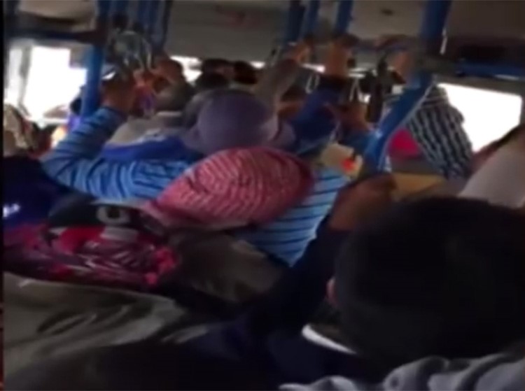 بالفيديو.. هل شاهدت زحمة "باصات" الكويت من الداخل ؟
