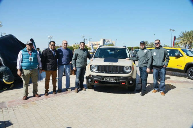 ماهر ابو شعبان واوسكار ريفولي بعد الكشف عن جيب رينيغيد شانافاس قاسم