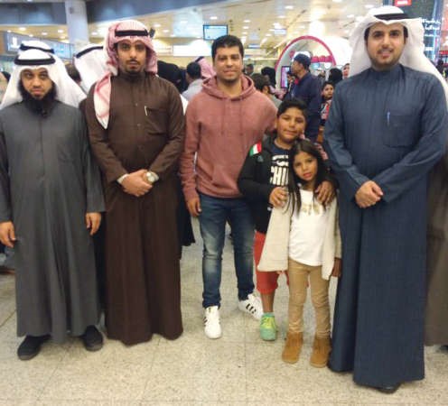 عاشور لدى عودته الى ارض الوطن