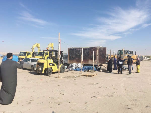 رفع احدى البقالات المتنقلة﻿