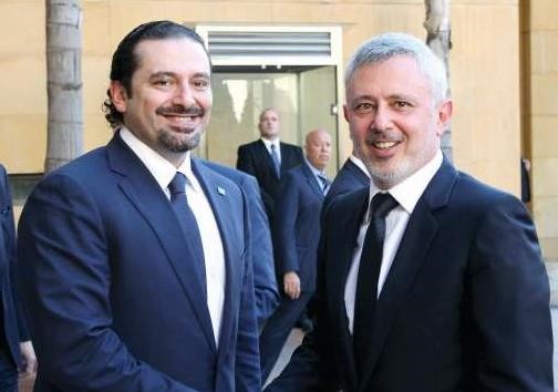 الرئيس سعد الحريري مستقبلا رئيس تيار المردة النائب سليمان فرنجية في بيت الوسطمحمود الطويل﻿