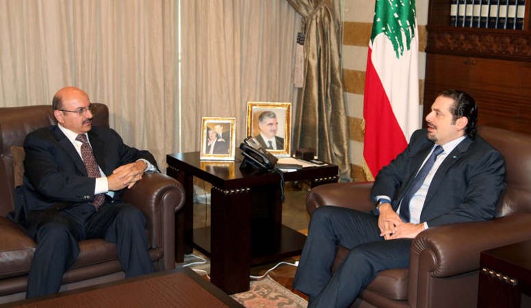 الرئيس سعد الحريري مستقبلا السفير الكويتي عبد العال القناعي في بيت الوسط﻿