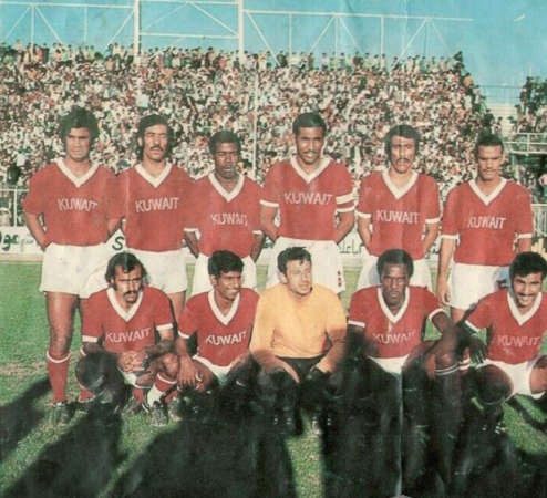 محمود ديكسن مع منتخب الكويت في تصفيات كاس العالم عام 1971