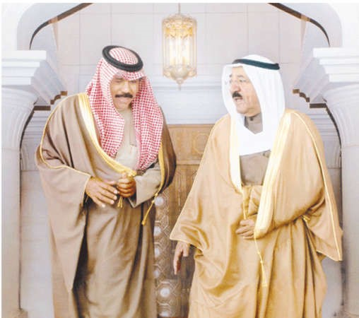 صاحب السمو الامير الشيخ صباح الاحمد وسمو ولي العهد الشيخ نواف الاحمد