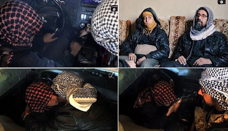 بالفيديو.. احدى اكثر عمليات الدواعش دموية.. "داعشي" يضع طفله بسيارة ليفجّرها بنفسه في سوريا