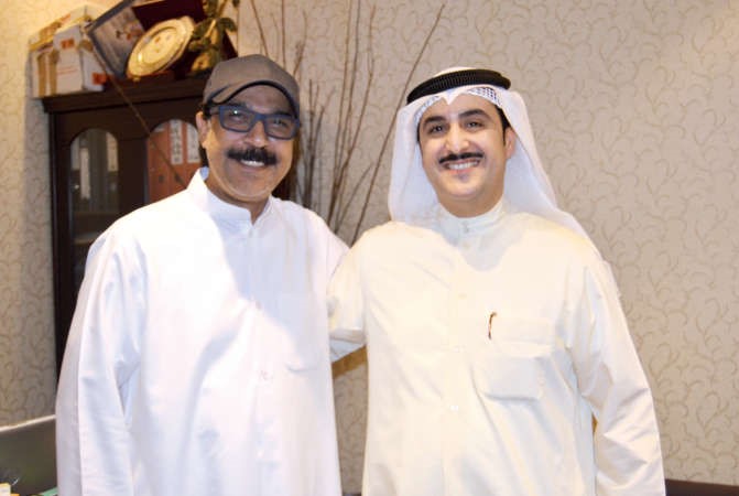 الشاعر دعيسى العميري وسفير الاغنية الخليجية عبدالله الرويشد