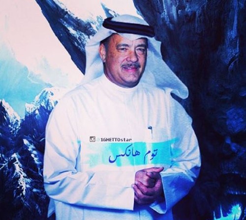 بالصور.. هل شاهدت نجوم هوليوود بالزي الخليجي