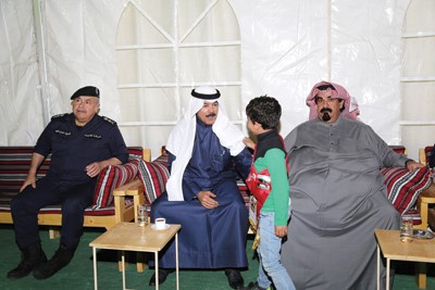 الشيخ محمد الخالد والفريق سليمان الفهد والشيخ احمد الخليفة