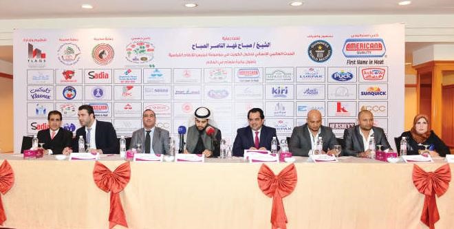 محمد السالم والمشاركون في المؤتمر الصحافي	شانافاس قاسم﻿