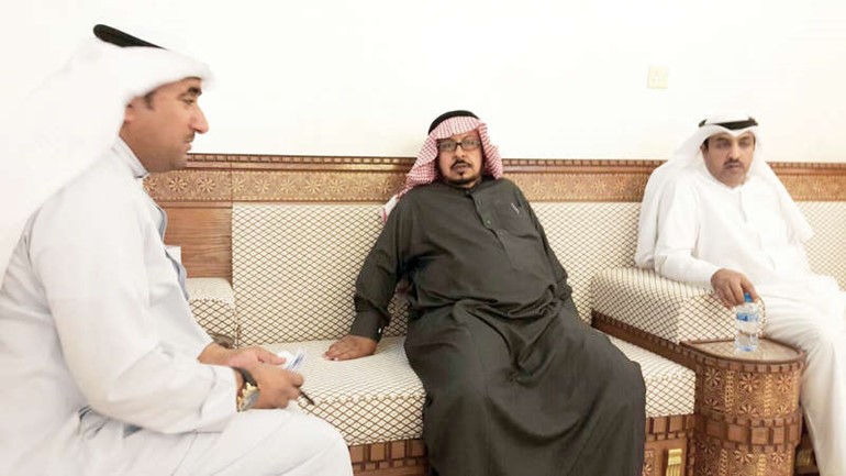 والد الشرطي الشهيد يتحدث للزميل محمد الدشيش﻿