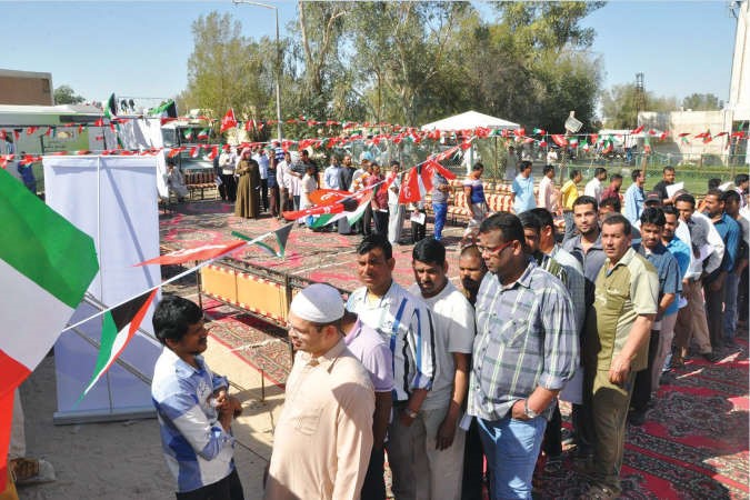 زحام واقبال كبير على المخيم﻿