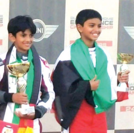 البطل فهد محمد الخالد على منصة التتويج﻿