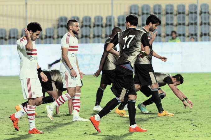 فرحة لاعبي الانتاج بالفوز وحزن واضح على الزملكاوية﻿