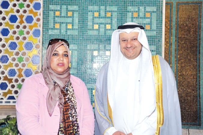 دعلي العبيدي والزميلة هناء السيد