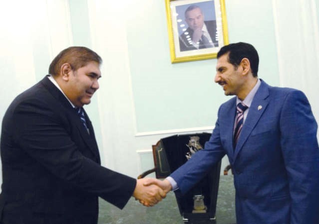 السفير احمد الجيران والوزير اليور غانيوف