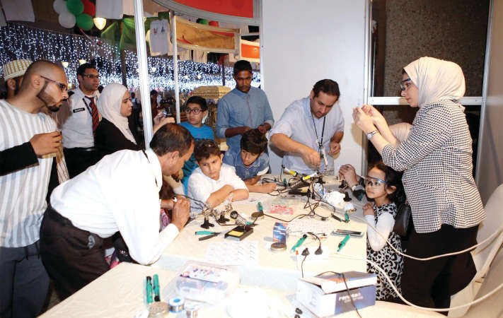 جانب من مشاركة مركز صباح الاحمد في المعرض