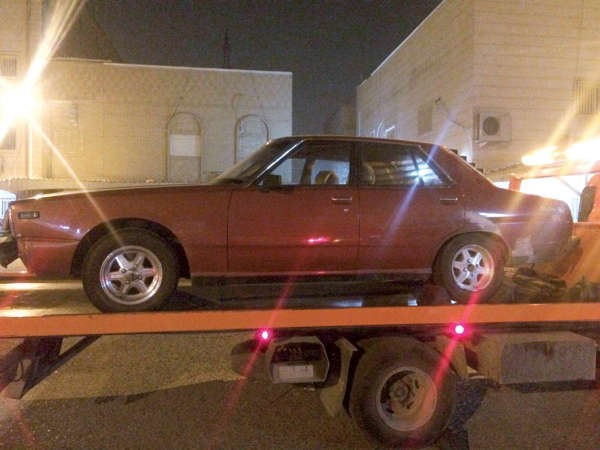 احدى المركبتين اللتين تم ضبطهما ﻿