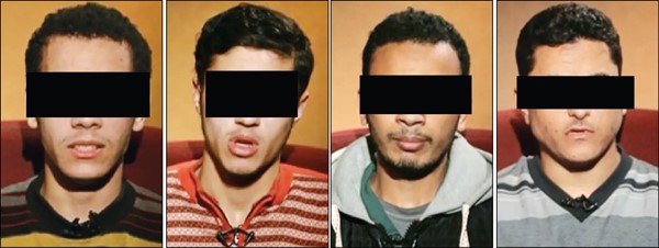 لقطات متلفزة لمجموعة من العناصر الارهابية التي شاركت في تنفيذ عملية اغتيال النائب العام السابق المستشار هشام بركات﻿